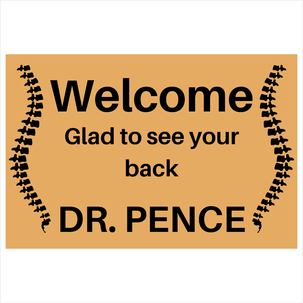 Dr. Pence glad to see your back