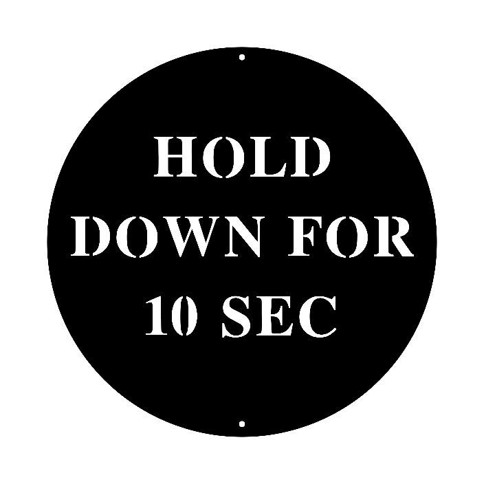 Hold down for 10 sec