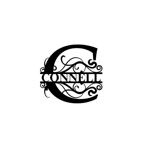 Connell metal sign