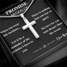 Load image into Gallery viewer, promise cross necklace