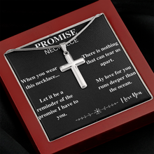 Load image into Gallery viewer, promise cross necklace